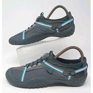 Jeep J 41 Havana Gray Black Water Ready Shoes Women SZ 8.5M Hiking Trail Slip On